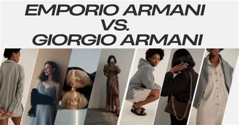 difference between armani and giorgio.